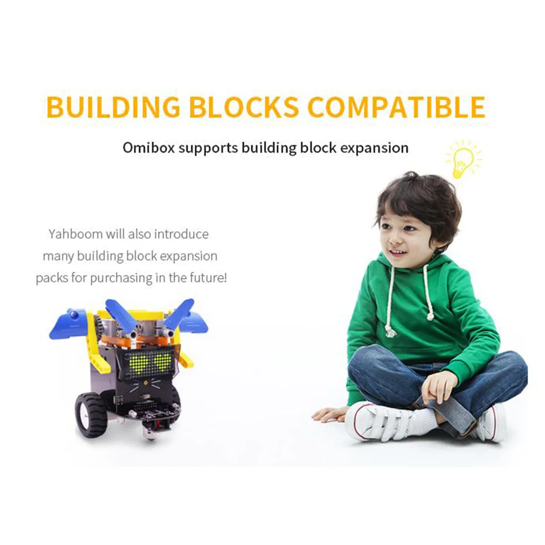 Programável para Crianças Versão Padrão Omibox Zero Programável Robô Carro Kit Inteligência Brinquedo Meninos Presente 2020 8 Brinquedos programáveis