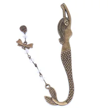 1 шт Ретро Закладка из сплава металлов Русалка бисером или гений бабочка мода Винтаж Закладка