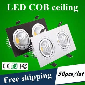 

50pcs Fedex / DHL Newest 15w/20w LED COB chip downlight Recessed LED Ceiling light Spot Light Lamp Dimmable led lamp epistar