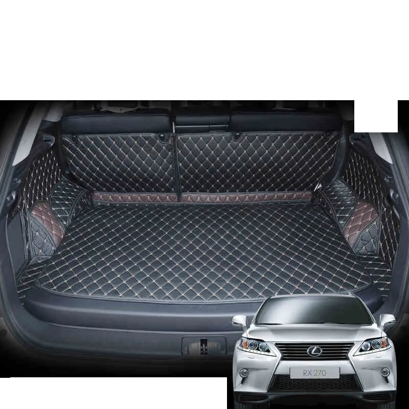 

lsrtw2017 fiber leather car trunk mat for lexus rx270 rx350 2008 2009 2010 2011 2012 2013 2014 2015 cargo mat