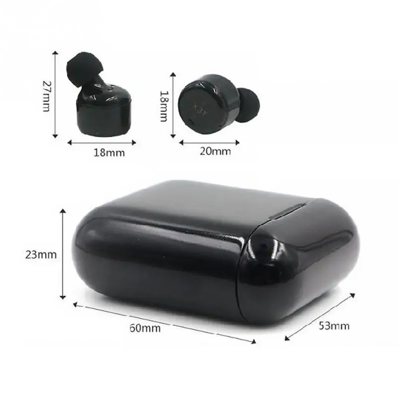 Fashion 6 Colors X3T Mini  Wireless Bluetooth Headsets TWS Touch Operation Stero Earphone Professional