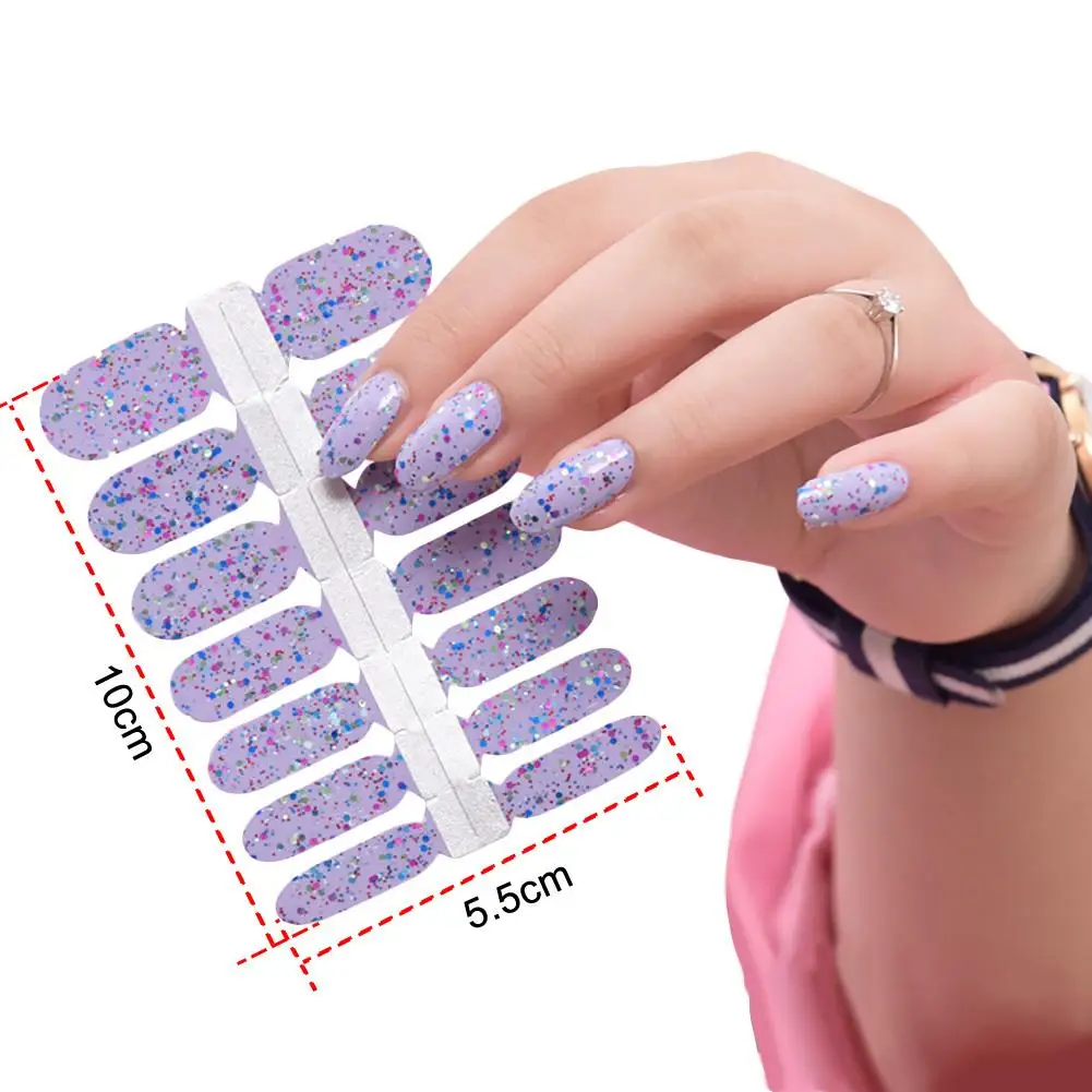 Женские блестящие девичьи лаки для ногтей клейкие ленты наклейки маникюрный