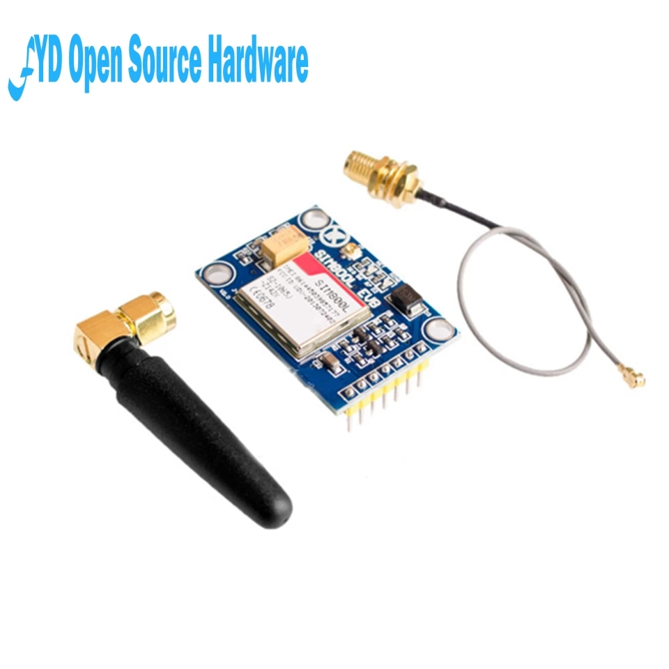 

1set SIM800L V2.0 5V Wireless GSM GPRS MODULE Quad-Band W/ Antenna Cable Cap