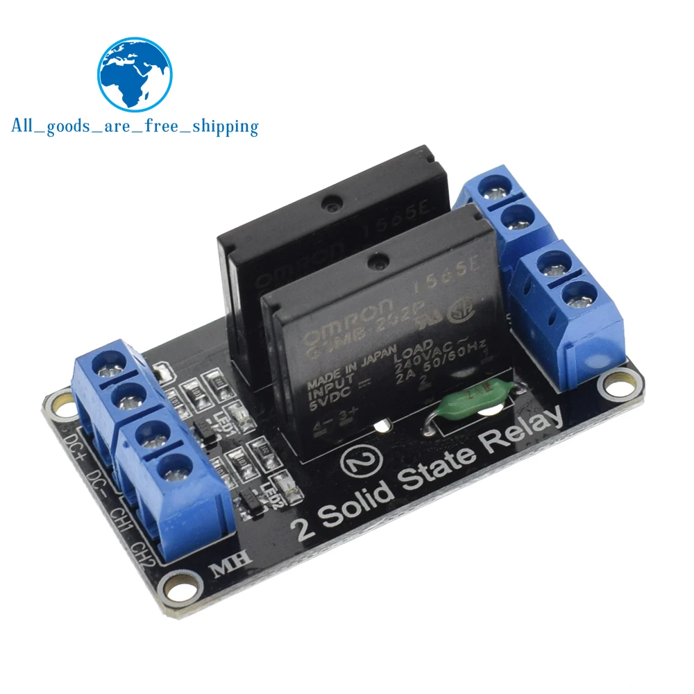 TZT 1 2 4 8 канальный 5 В DC релейный модуль твердотельный высокий уровень SSR AVR DSP G3MB-202P реле для Arduino