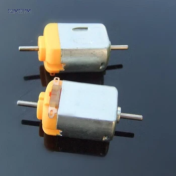 

1pc 130 Double Output Shaft DC Toy Motor 1.5-6V 3V 11000rpm DIY Model Science experiment Strong magnetic