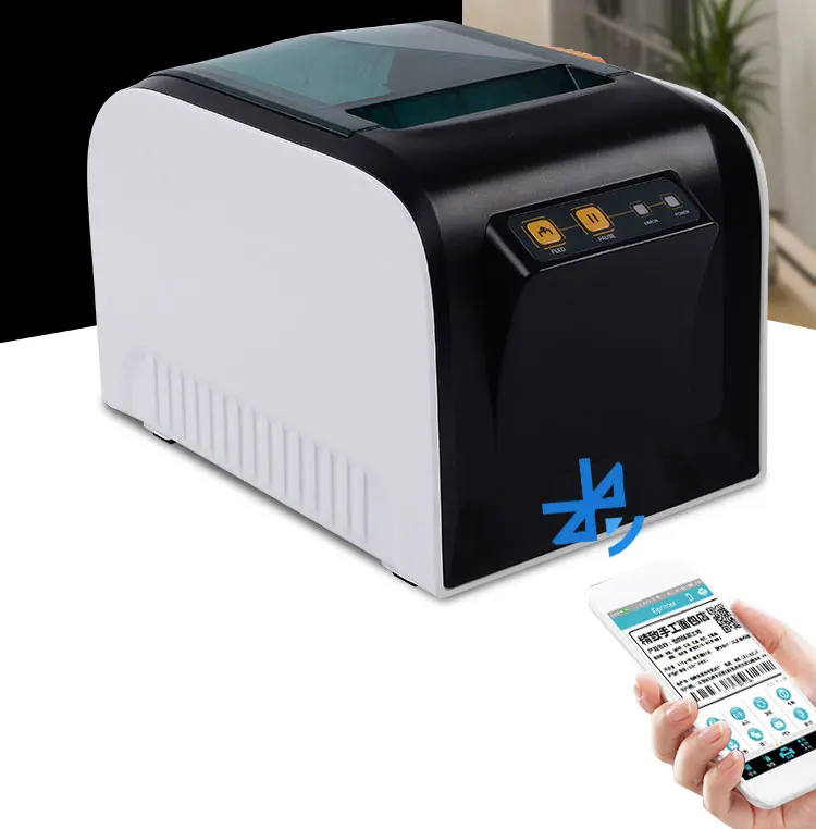 High quality Thermal bluetooth Qr printer Qr code clothing label printer 20-80mm sticker printer