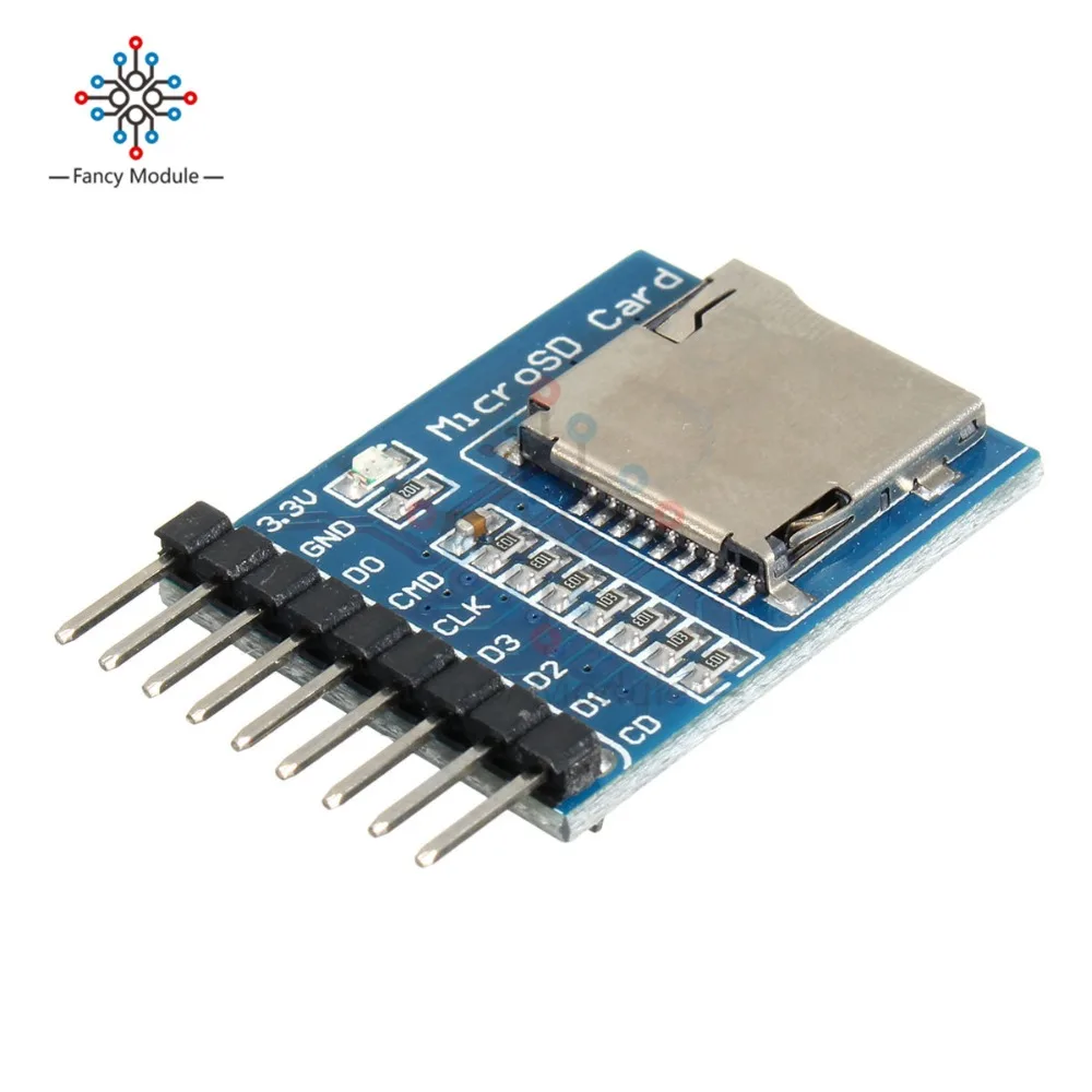 9 Pin Micro SD TF кард-ридер чтение и запись модуль памяти для Arduino