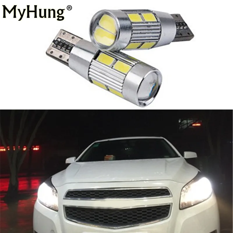 

2pcs for chevrolet cobalt orlando spark captiva lacetti niva aveo cruze drl 12v led W5W T10 canbus Car Light with Projector Lens
