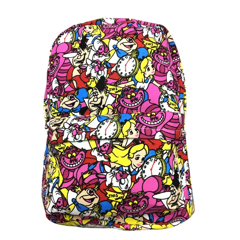 Mochila Escolar Alicia en la lona Wl Mochila Anime cremallera hombro Escolar Unisex 2018 nuevas bolsas de regalo Mochila Escolar Alicia en la lona Wl Mochila Anime cremallera hombro Escolar Unisex 2018 nuevas bolsas de regalo