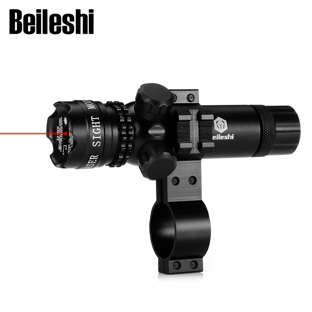 

Beileshi Red Dot Riflescopes Adjustable Switch Hunting Rifle Red Laser Sight Dot Scope With Rail Mount Advanced Laser Optic