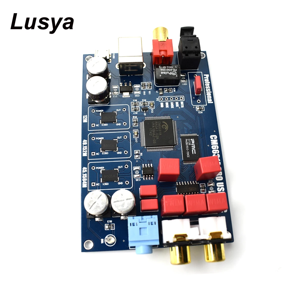 

CM6631A USB Digital Interface to I2S / SPDIF Coaxial Output 24Bit 32Bit 192K+Shel DAC Decoder T0082