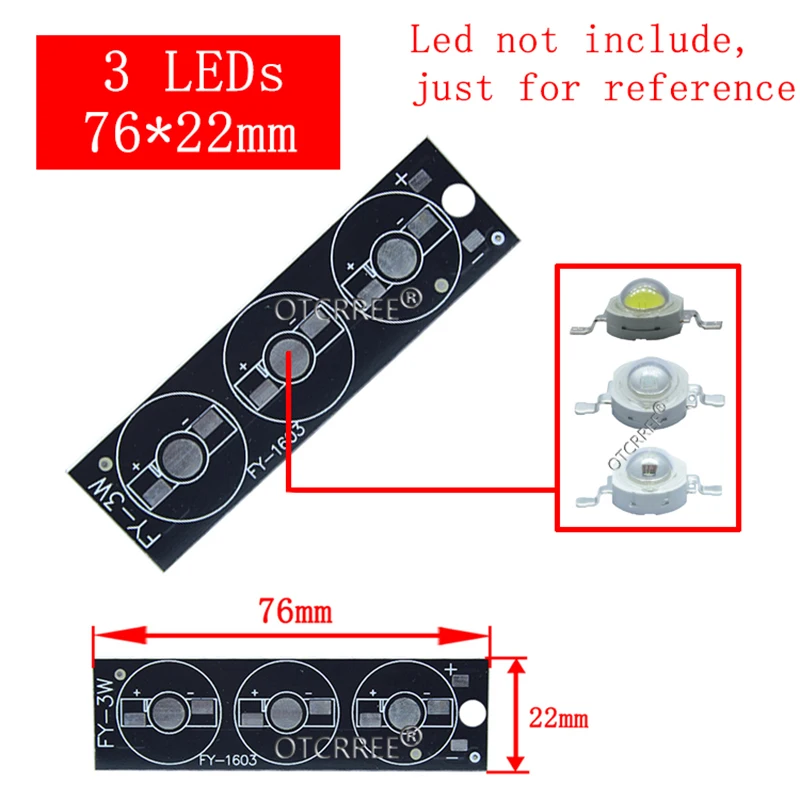 3 LEDs