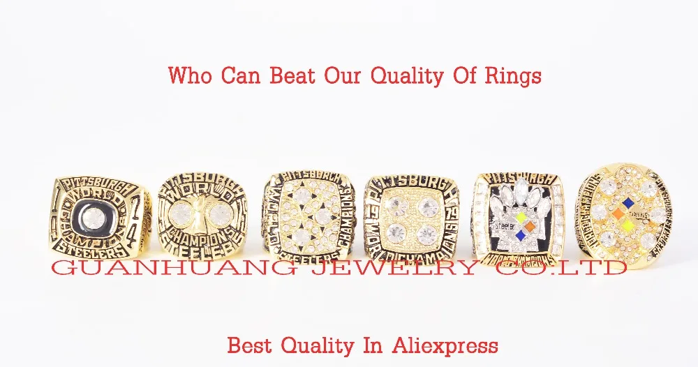 Who Can Beat Our Rings High Quality 1974 1975 1978 1979 2005 2008 Steelers Pittsburgh Championship