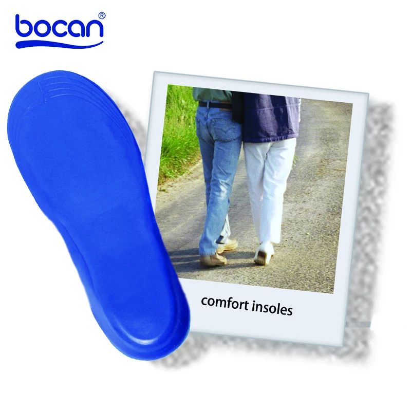Bocan Memory Foam insole lether shoe insoles shock absorption sweat absorbing breathable comfortable pad for men and women 5520 