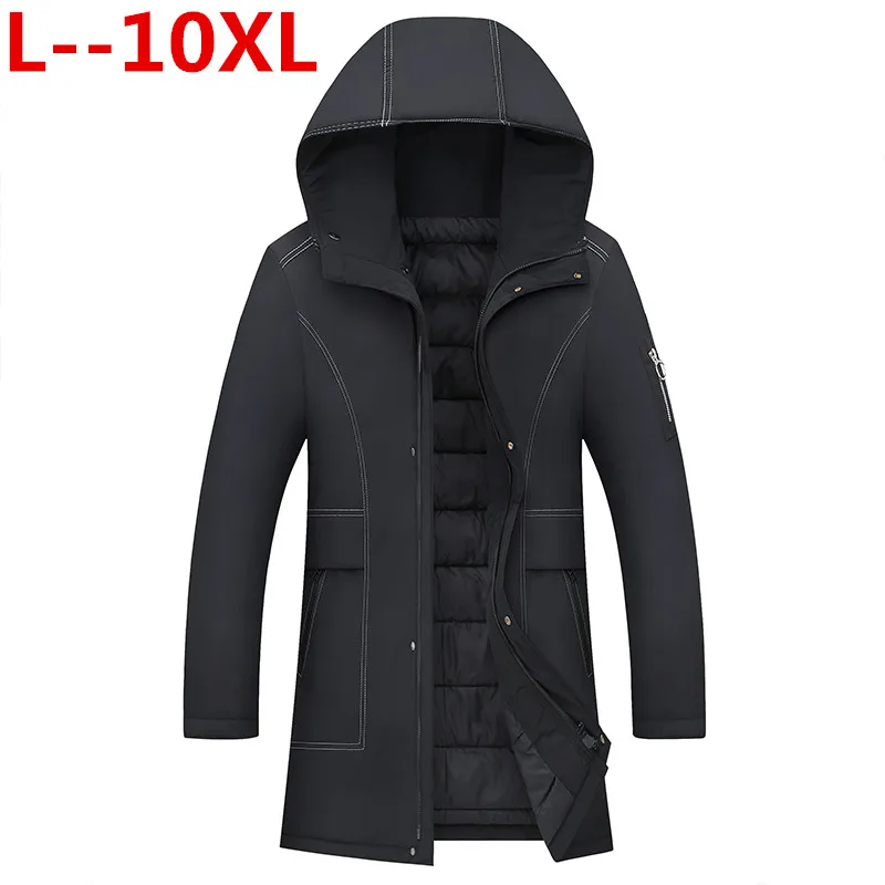 

8XL 6XL 5XL 4XL 2018 Cotton Hooded Winter Jacket Men Warm 6XL Long Parka Hooded Jackets Man Coats Casual Fur Down Parkas Mens