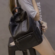 New Women Backpack High Quality PU Leather Mochila Escolar School Bags For Teenagers Girls Top-handle Backpacks Herald Fashion