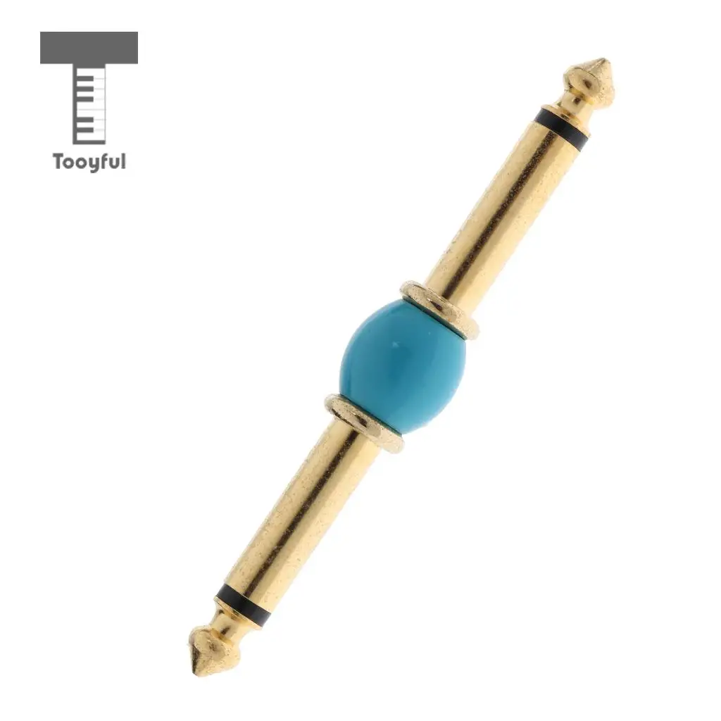 Tooyful Durable Metal 1/4inch Jack Plug Guitar Effect Pedal Coupler Connector DIY