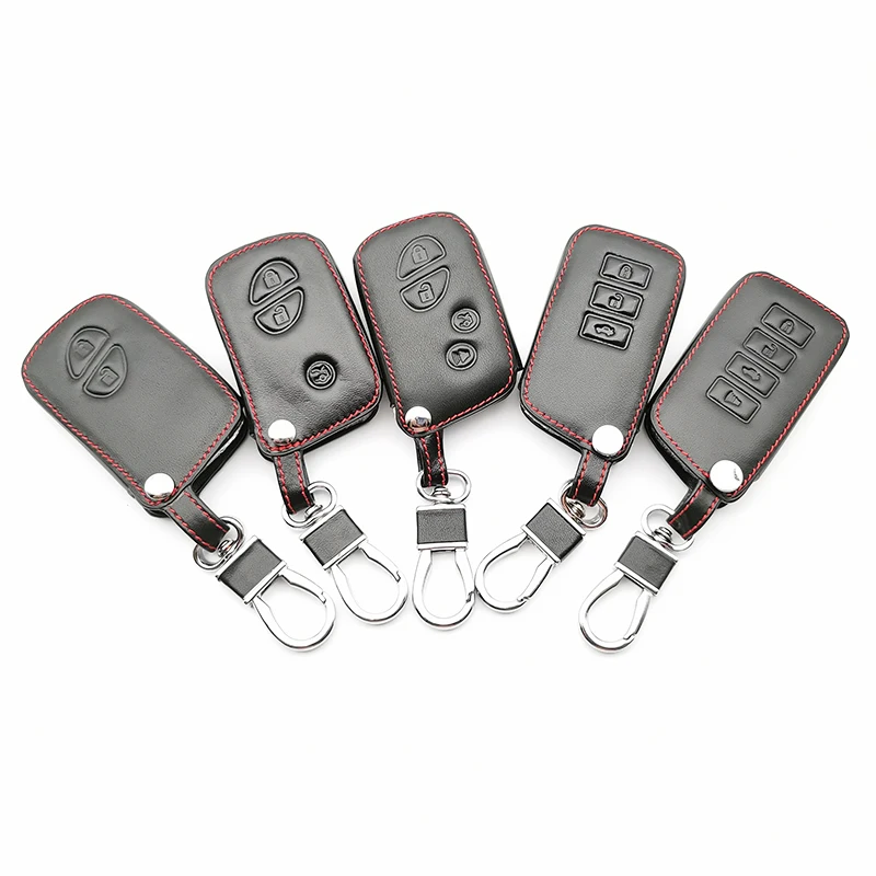 

Special Offer Leather Key Remote Case Cover for Lexus CT200H ES350 GX400 GS350 IS250 RC350 RX300 LX570 NX300h 450 Protect Shell