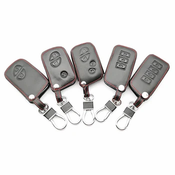 

Special Offer Leather Key Remote Case Cover for Lexus CT200H ES350 GX400 GS350 IS250 RC350 RX300 LX570 NX300h 450 Protect Shell
