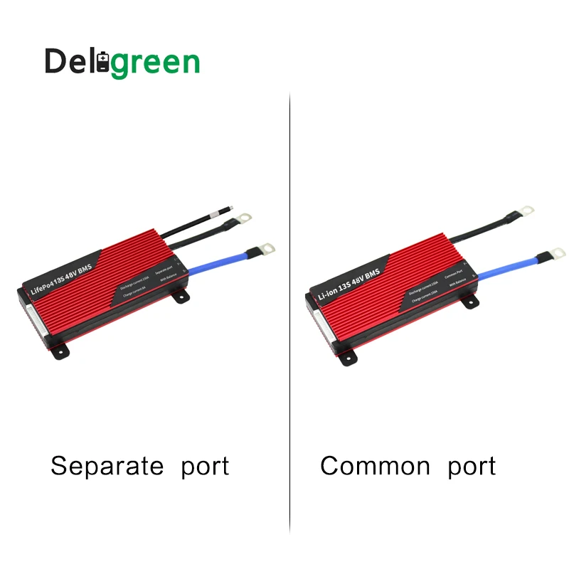 Deligreen 4S BMS 80A 100A 120A 200A 12V BMS с общими отдельный порт для 3,7 в литий-ионный 18650 пакет Номинальное