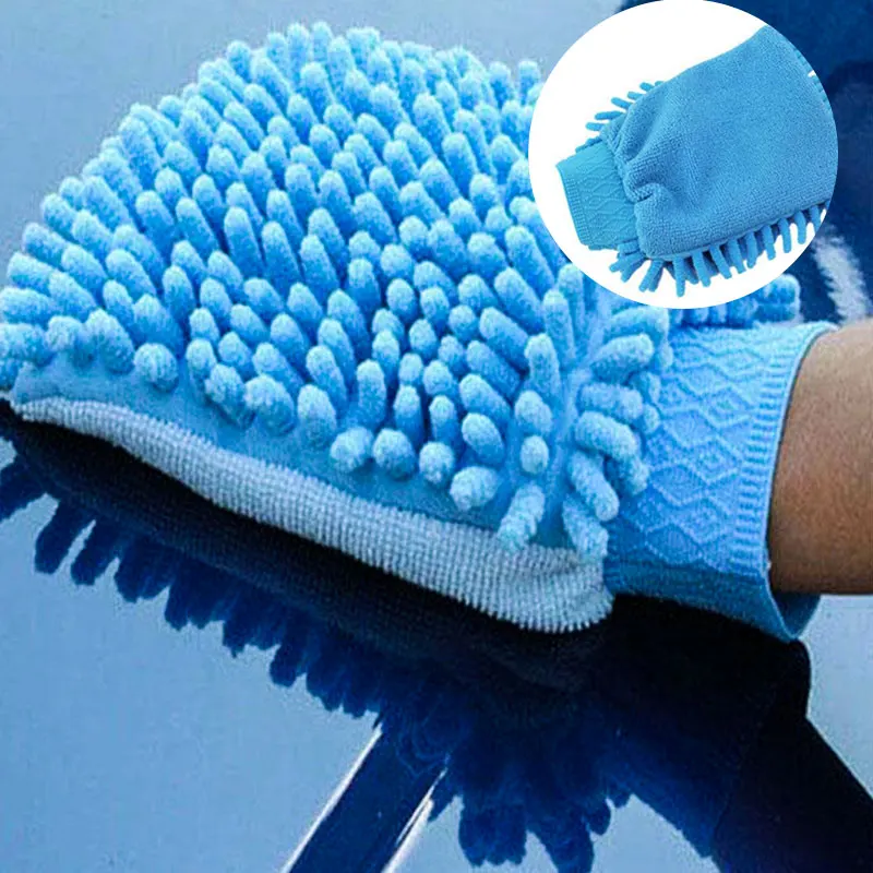 

Vehemo Cleaning Sponge Microfiber Hand Towel Glove Car Washing Glove Car