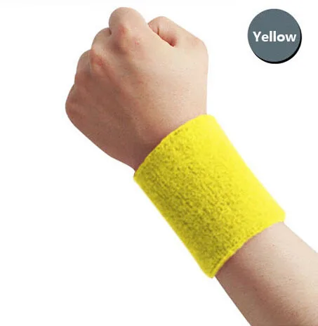 ALBREDA 15*7,5 см 1 полиэстер/хлопок эластичный бинт ручной тренажерный спортивный браслет напульсник с запахом фитнес теннис polsini бандаж - Цвет: Yellow
