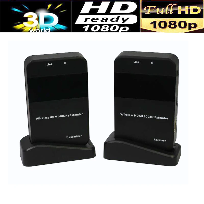Prix pour 60G Sans Fil HDMI extender émetteur récepteur kit jusqu'à 30 M 100ft 3D & full HD1080P pris en charge Prix pour 60G Sans Fil HDMI extender émetteur récepteur kit jusqu'à 30 M 100ft 3D & full HD1080P pris en charge