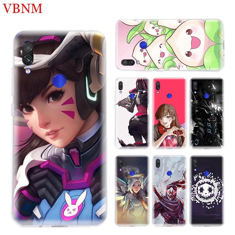 

Overwatchs OW D.VA Phone Case for Xiaomi Redmi S2 Y3 Y2 K20 Pro Note 7 7S 6 5 Pro 4 4X Mi Pocophone F1 9 8 A2 Lite Coque Cover