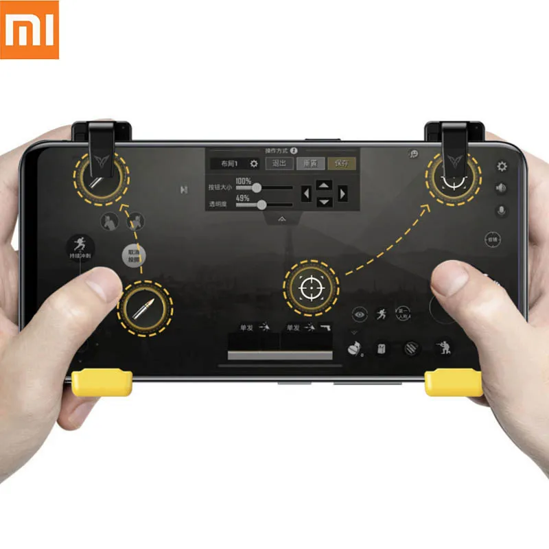 

2019 Hot Xiaomi Flydigi Game Controller Left Right Gamepad Trigger Shooter Joystick for PUBG Mobile Game for iPhone Android