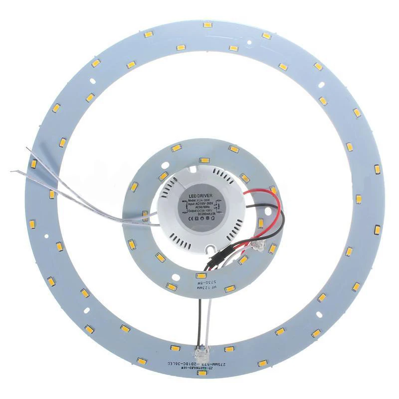 IKVVT 5730 SMD 8-33W LED Panel Annular Ceiling Light Fixtures Lamp White/Warm White