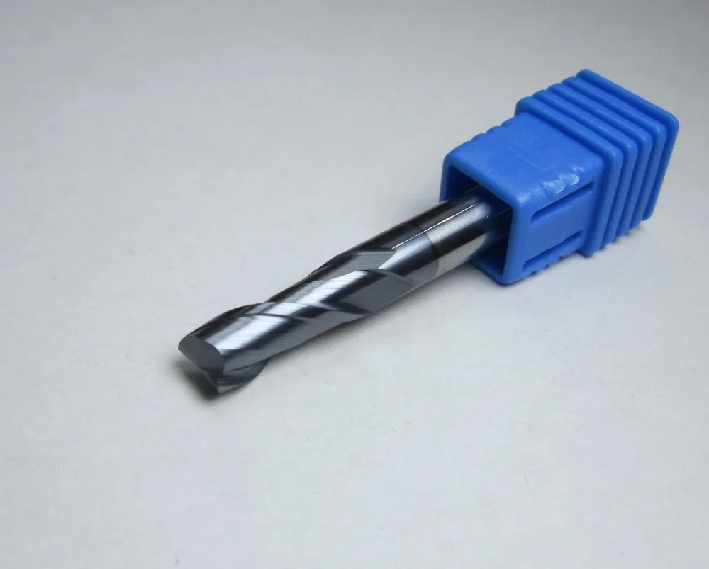 

HRC45 6MM Two 2 flutes tungsten carbide end mills flat milling cutter CNC machine cutting tools For steel 45HRC endmill L=50mm