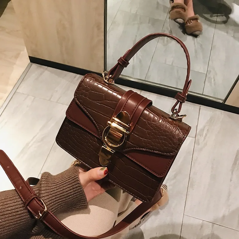 

2019 New Brand Women Leather Handbags Famous Fashion Shoulder Bags Female Luxury Designer Crossbody Purses Bolsas Drop Shipping