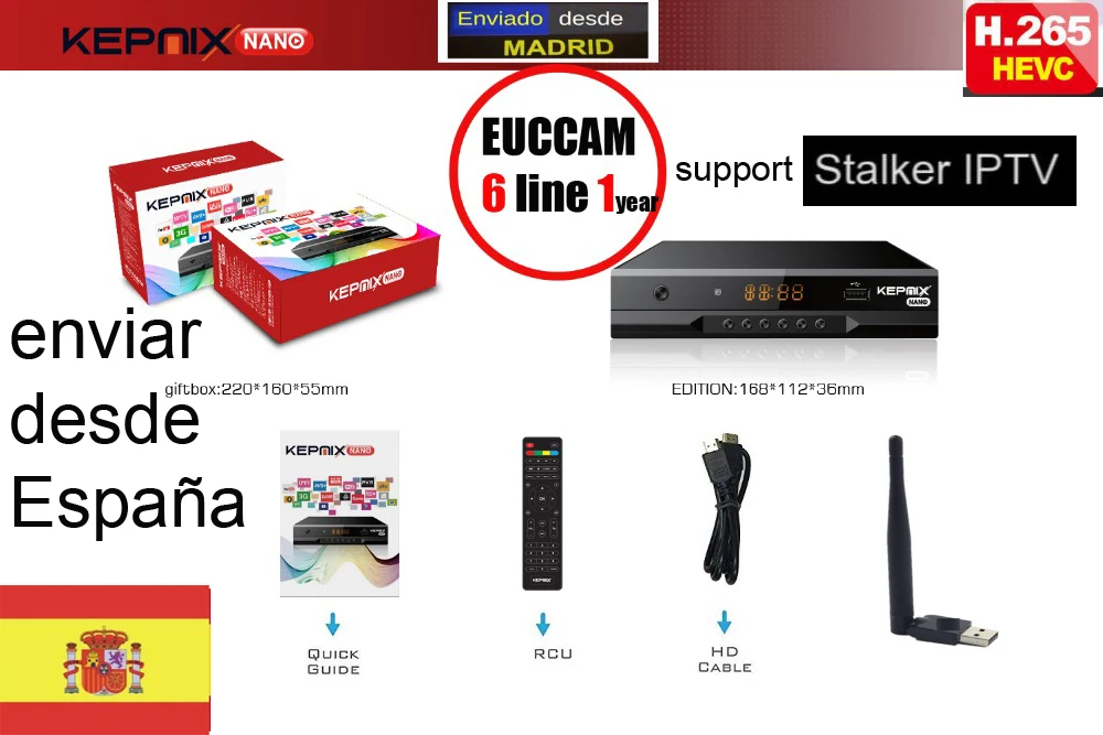 

hevc Satellite Receiver KEPNIX nano+1 year ccam h.265 vs gtmedia v7s iptv m3u powervu xtream 2x usb metal case stalker youtube