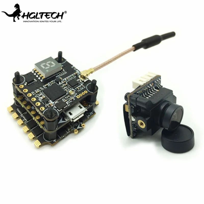 

HGLRC XJB F438-TX20.V2-ELF 600TVL 1/3 CCD Camera & F4 Flight Controller 33A BL_S ESC 25/100/200/350mW VTX Combo For RC Toys