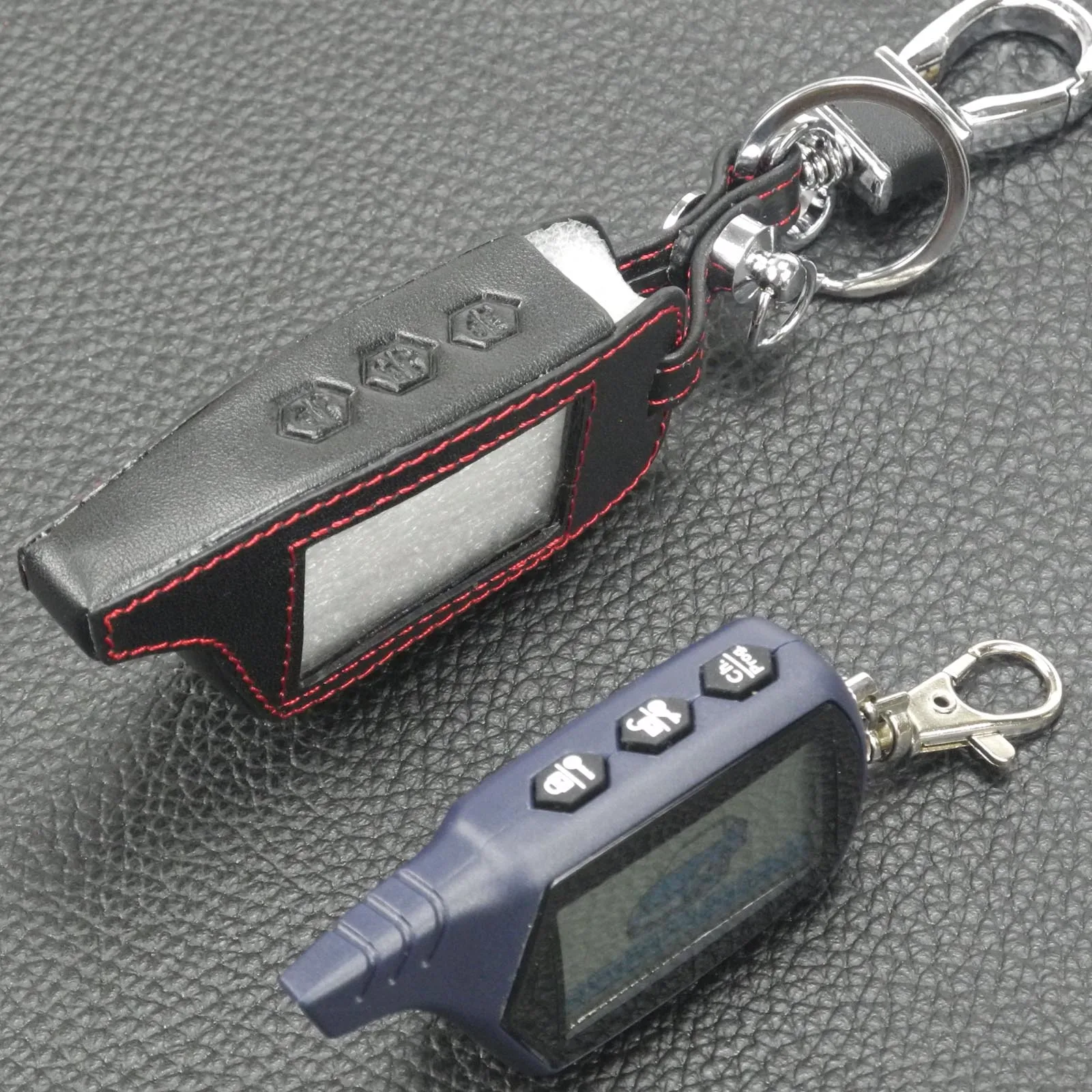Jingyuqin чехол для ключей для оригинальной Starline B9 B91 B6 B61 A91 A61 V7 C9 кожаный чехол для ключей ЖК-дисплей Автомобильный пульт дистанционного управления 2 способ сигнализации