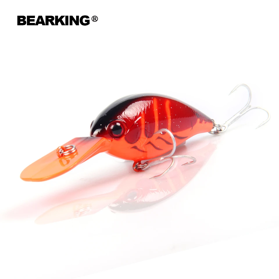 

Only for promotion, no benifit fishing lure Bear king crank 65mm&16g dive 2.5-3.2m,5pcs different colors each set