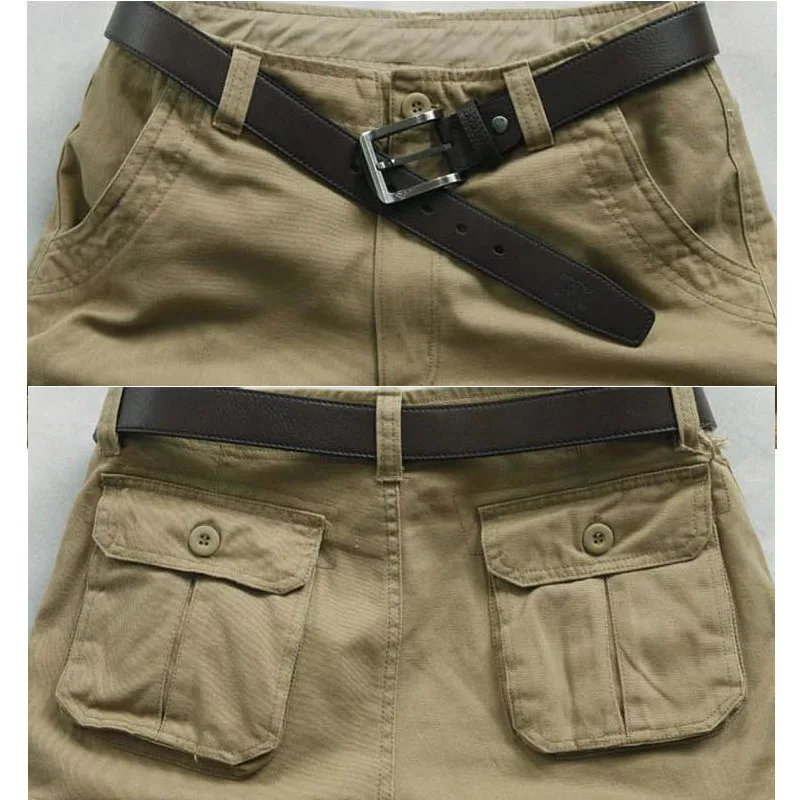 Wholesale 2016 Summer Outdoors Workout Bermuda Cargo Shorts Men Straight 100%Cotton Baggy Multi Pocket Military Tactical Shorts