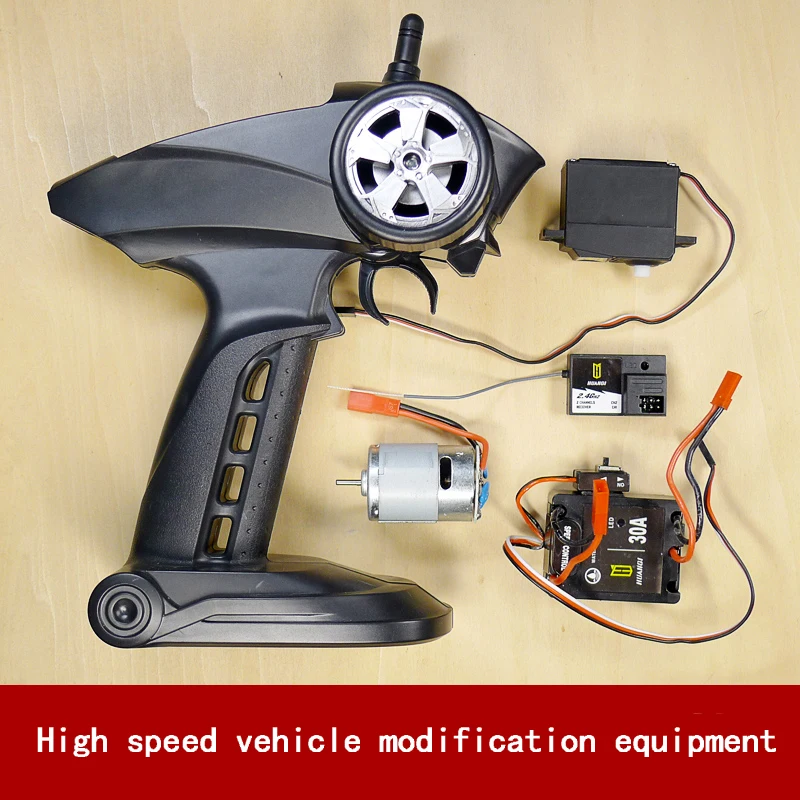 

XMX 1:16 High Speed Power Equipment RC car/ship DIY. Steering gear/2.4GHz Receiver/380V motor/brushless electric adjustment