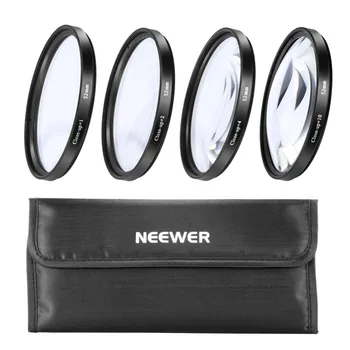

Neewer 4 Pcs Macro Close-up+1,+2,+4,+10 Filter Kit+Case for NIKON CANON and other DSLR Cameras
