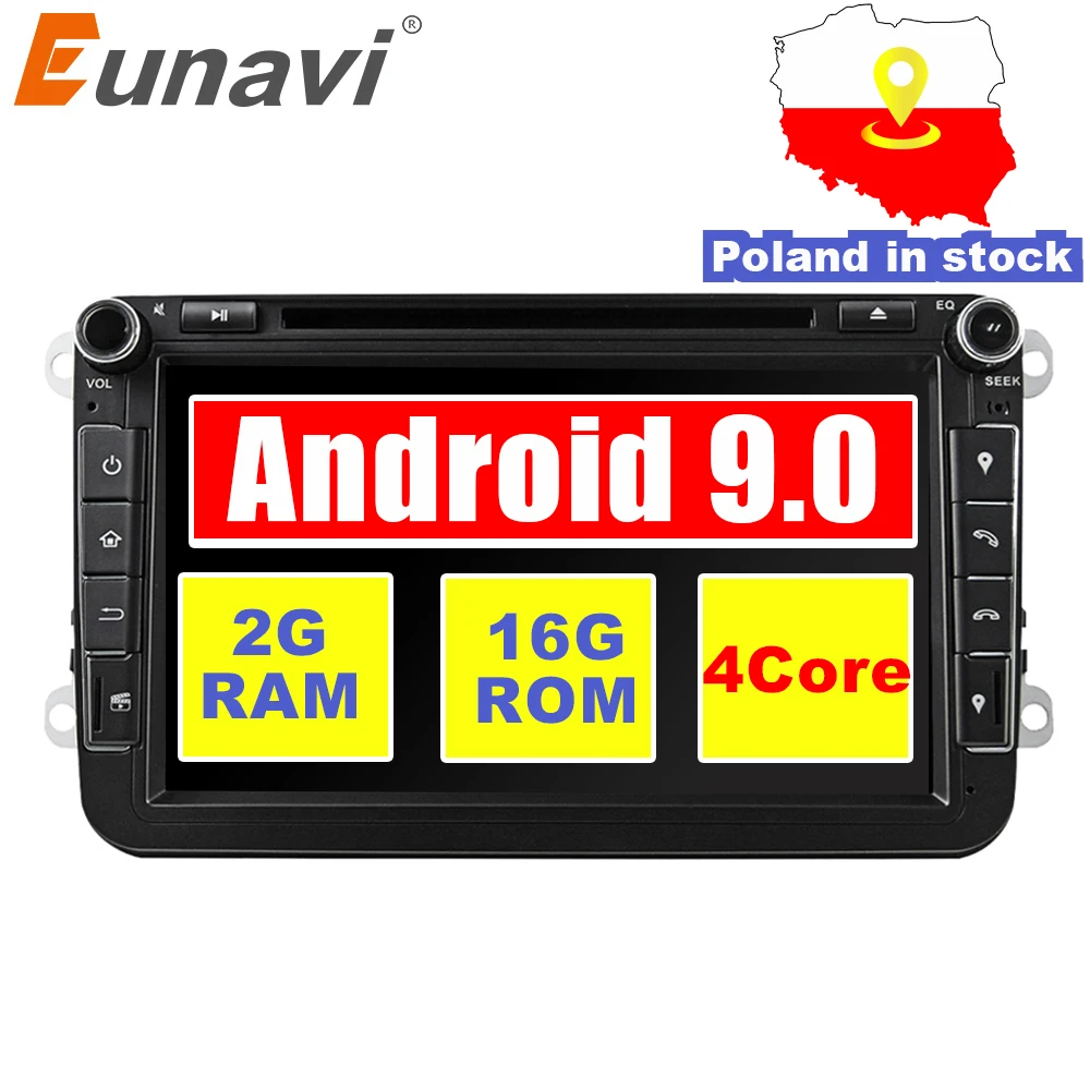 Top Eunavi 2 Din Android 9.0 VW car dvd player for Polo Jetta Tiguan VW passat b6 cc fabia Stereo GPS 2G RAM WIFI Radio in dash 0 Top Eunavi 2 Din Android 9.0 VW car dvd player for Polo Jetta Tiguan VW passat b6 cc fabia Stereo GPS 2G RAM WIFI Radio in dash 0