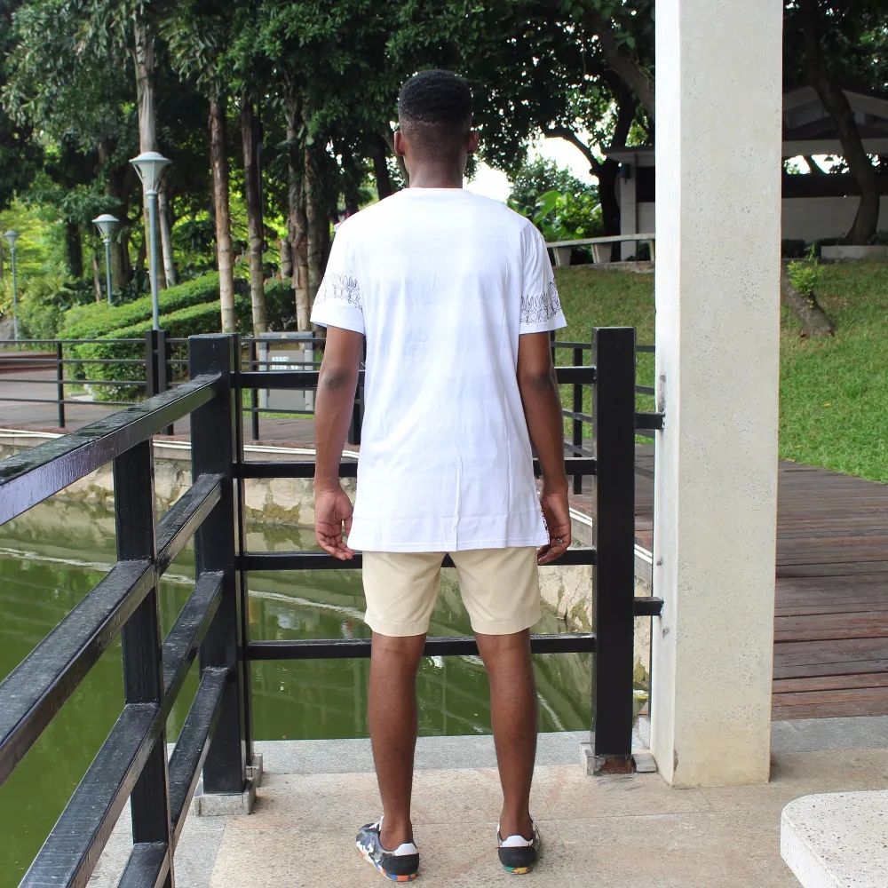 Dashiki T-shirt 2017 African Men Traditional Print Dashiki Short Sleeve Bazin Riche T-shirt Clothing African Cotton Tops For Man african dress style