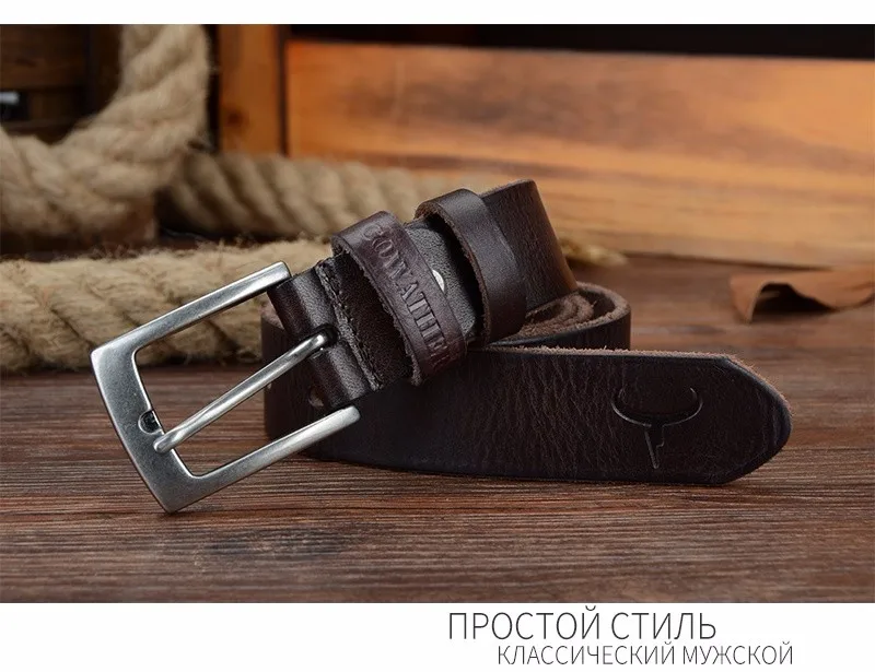 COWATHER Топ коровья натуральная кожа мужские ремни Новое поступление три цвета горячий дизайн джинсы ремень для мужчин бренд