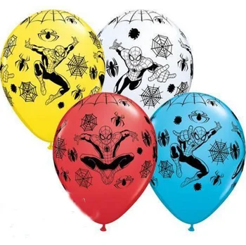 

Wholesale 12pcs/lot Spiderman Latex Balloons Baby Shower Birthday Party Decorations Kids Toys Avengers Balloons Globos