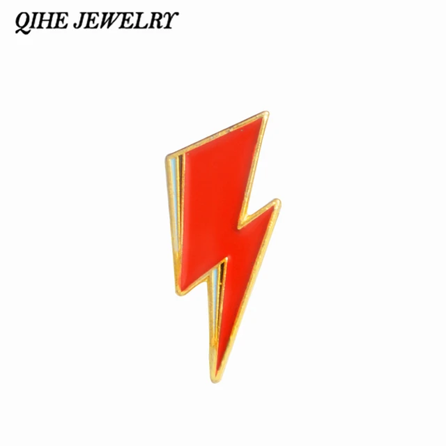 Joyería QIHE David Bowie, Pin esmaltado inspirado en Ziggy Stardust, Aladdín Sane Lightning Bolt, regalos para seguidores de Bowie Joyería QIHE David Bowie, Pin esmaltado inspirado en Ziggy Stardust, Aladdín Sane Lightning Bolt, regalos para seguidores de Bowie