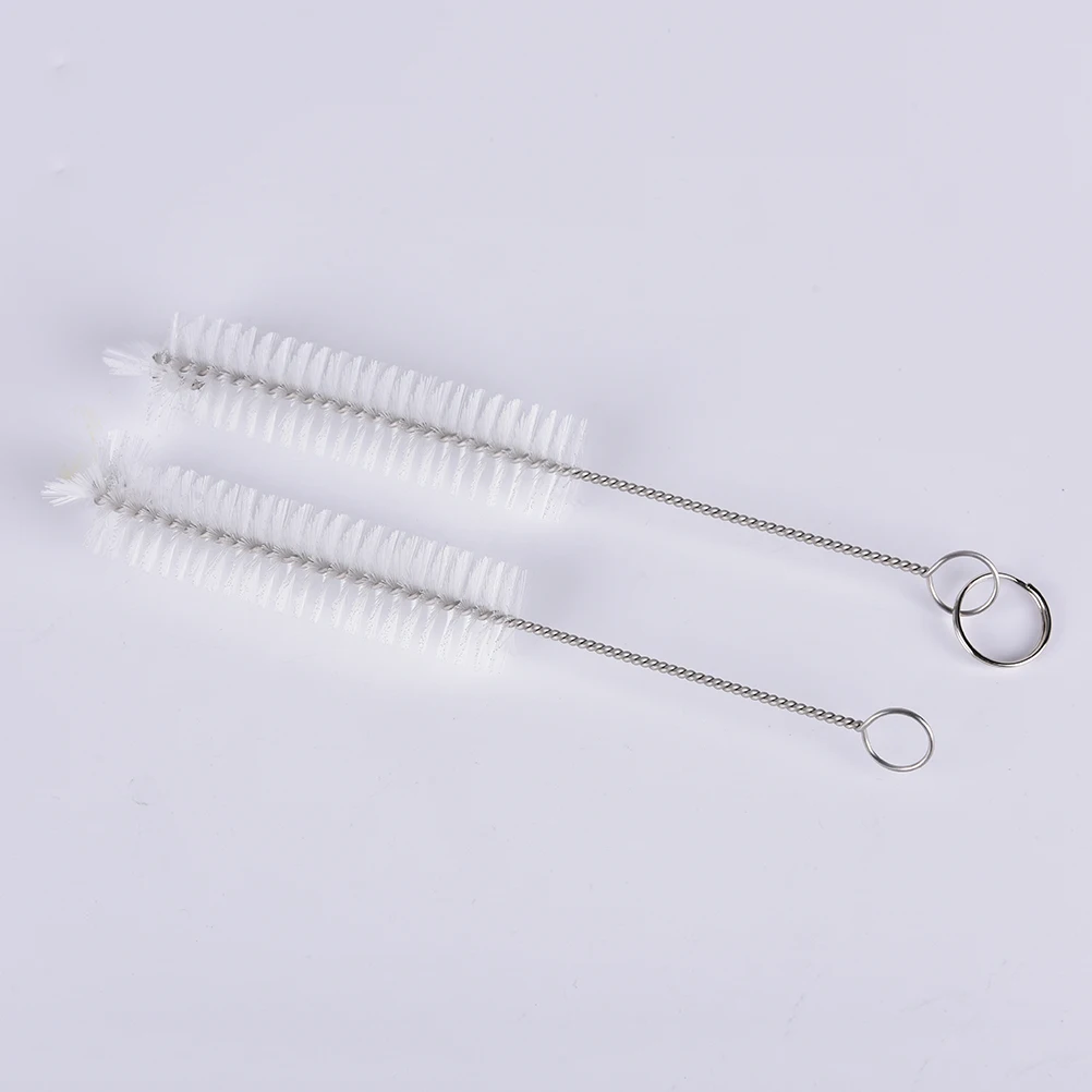 1pc Multi-Functional Feeding Bottle Straw Washing White Laboratory Supplies Chemistry Test Tube Glass Cleaning Brush