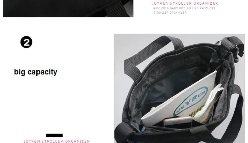 Baby Stroller Organizer Accessories Cartoon Big Capacity Waterproof Bebe Carriage Bag For Prams KF095