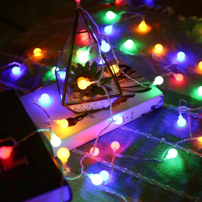 

10M Fairy Garland LED Ball String Lights Chrismtas Bulb Fairy String Decorative Lights for Holiday Wedding Party