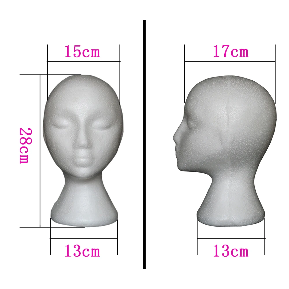 1pcs Styrofoam Model Heads Hat Wig DIsplay Foam Mannequin Head 1pcs Styrofoam Model Heads Hat Wig DIsplay Foam Mannequin Head