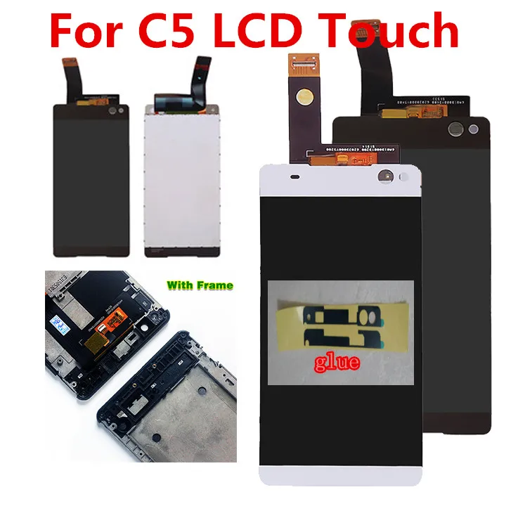 Beste Groen zwart Voor SONY Xperia C5 Ultra 5506 E5533 E5563 E5553 LCD Display Digitizer Sensor Glass Panel Assembly C5 Vervanging