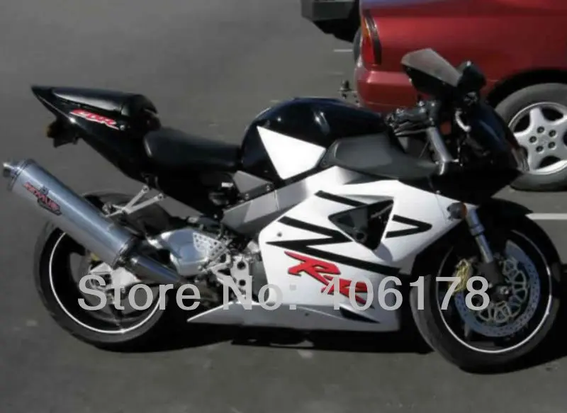 Лучшая цена для Cbr900rr Cbr954 Cbr 900 954 RR 2002 2003 черный и белый мотоцикл обтекатель комплект(литье под давлением